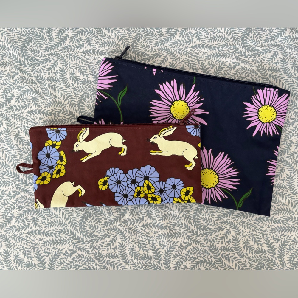 NWOT BAGGU Large and Medium Flat Pouches